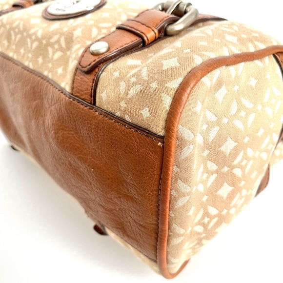 Fossil Maddox Satchel Reissue Fabric and Leather - Picture 9 of 14